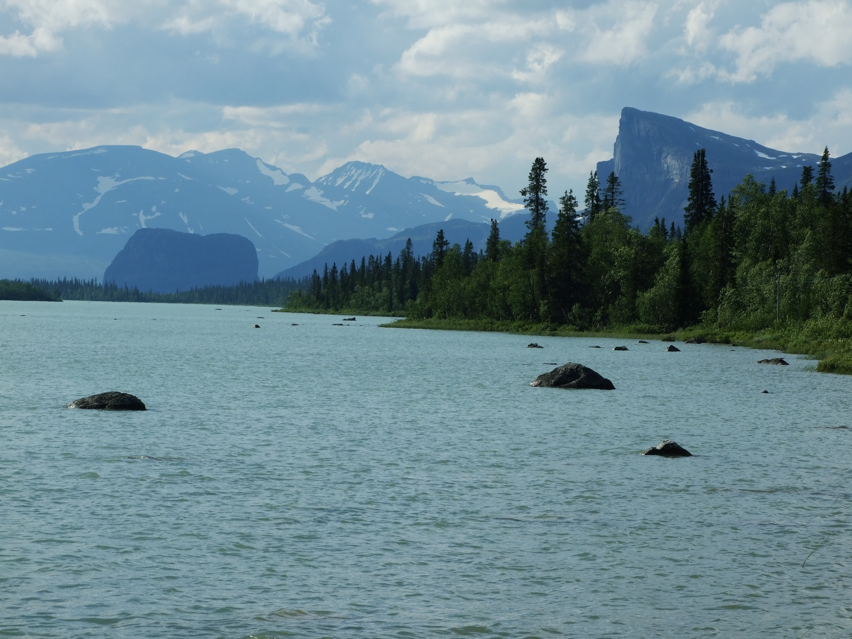 Lake Laitaure, Aktse near Laidaure delta.