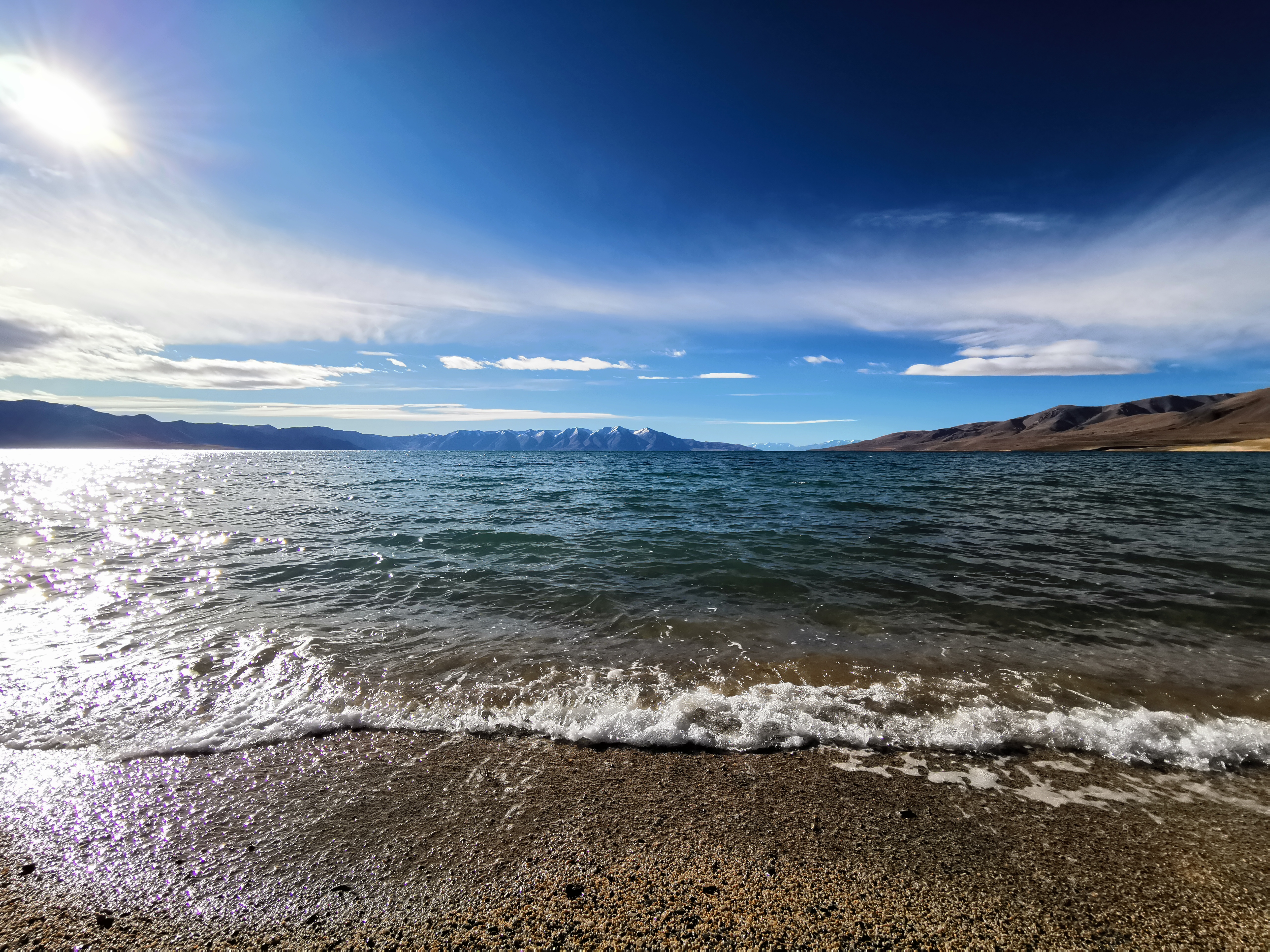 Permanent saline lake