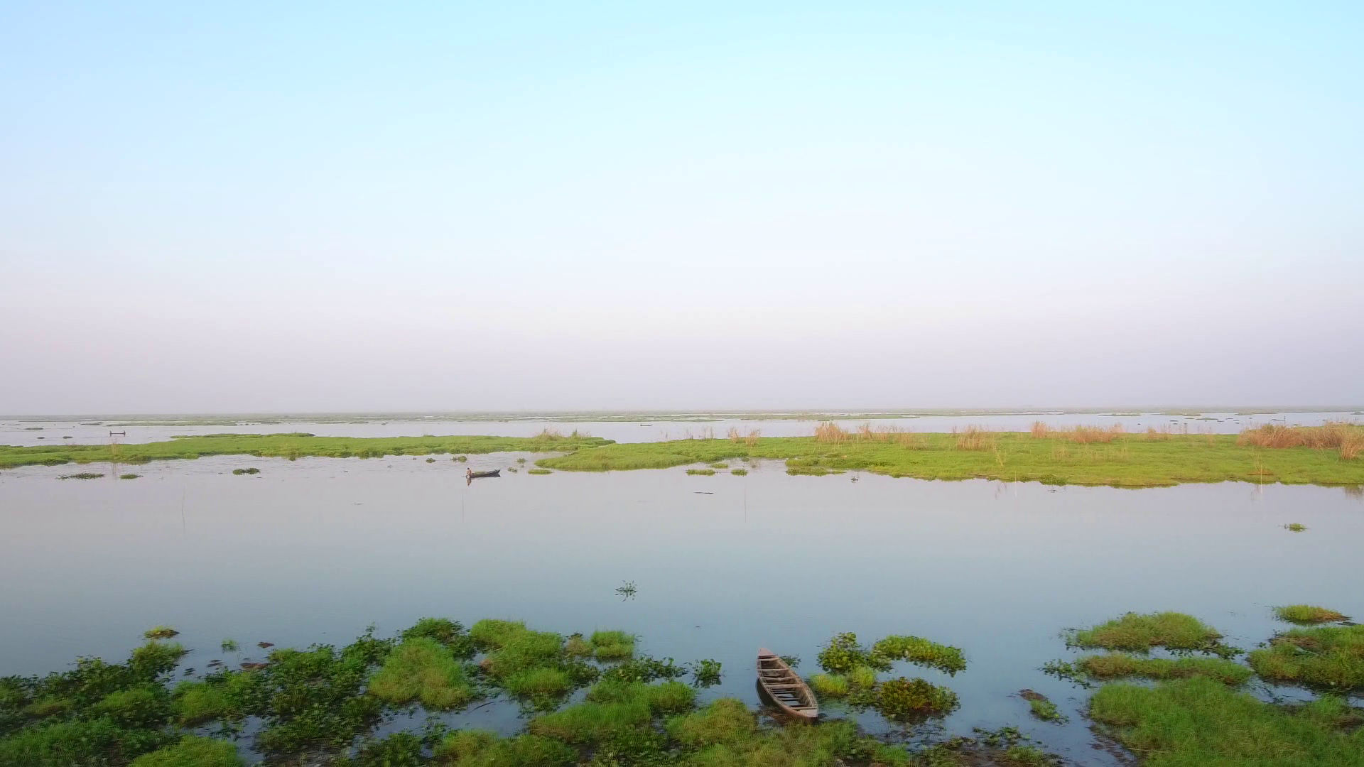 Panoramic view of Bakhira wetland 