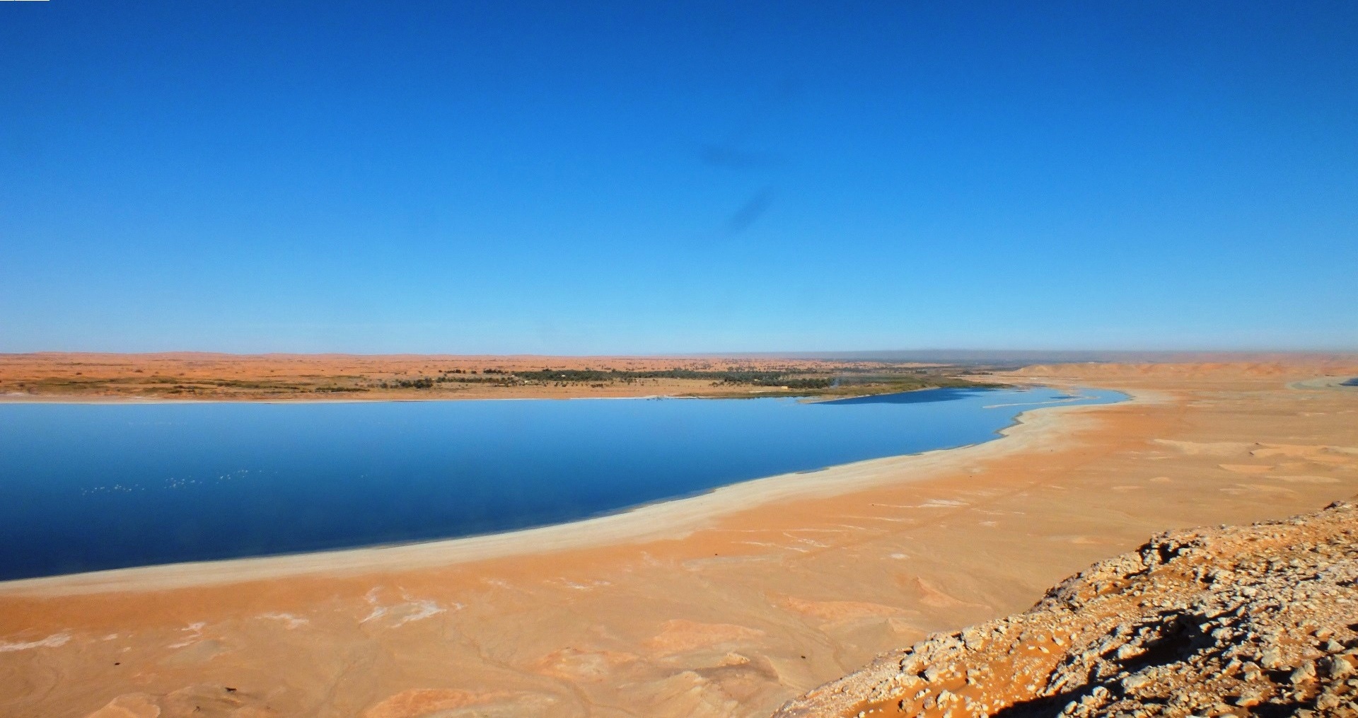 Photo du lac inférieur du site El Melah 