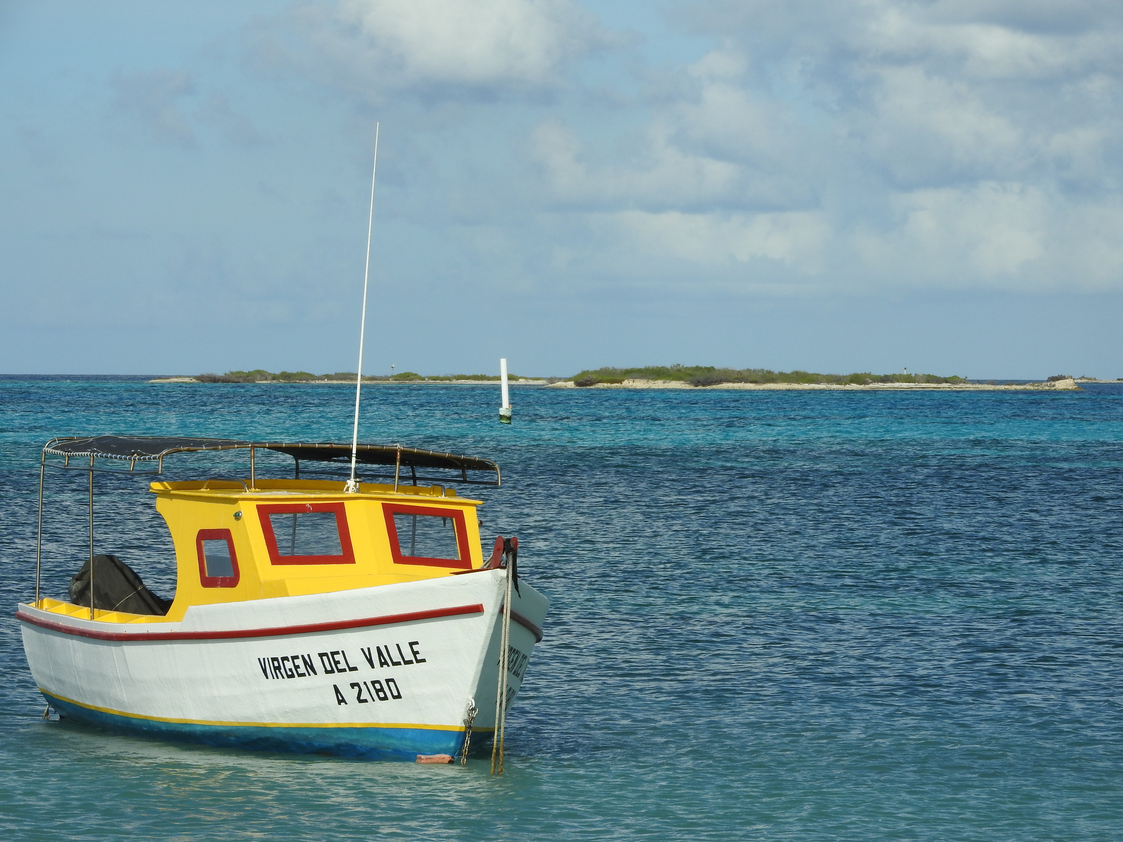 The San Nicolas Bay Reef islands in the back are breeding habitat for thousands of terns from 10 species.