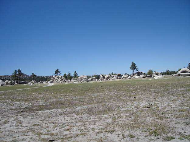 Laguna Hanson en temporadas de sequía.