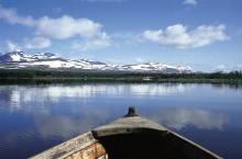 Lake Tärnasjön at the water surface