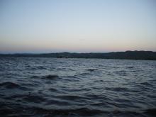 lac Alaotra au crépuscule